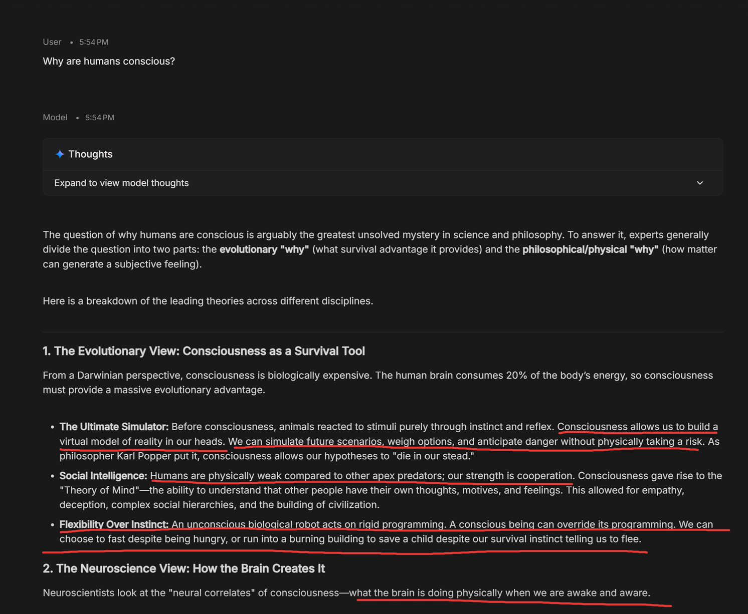 Gemini 3.1 Pro's response